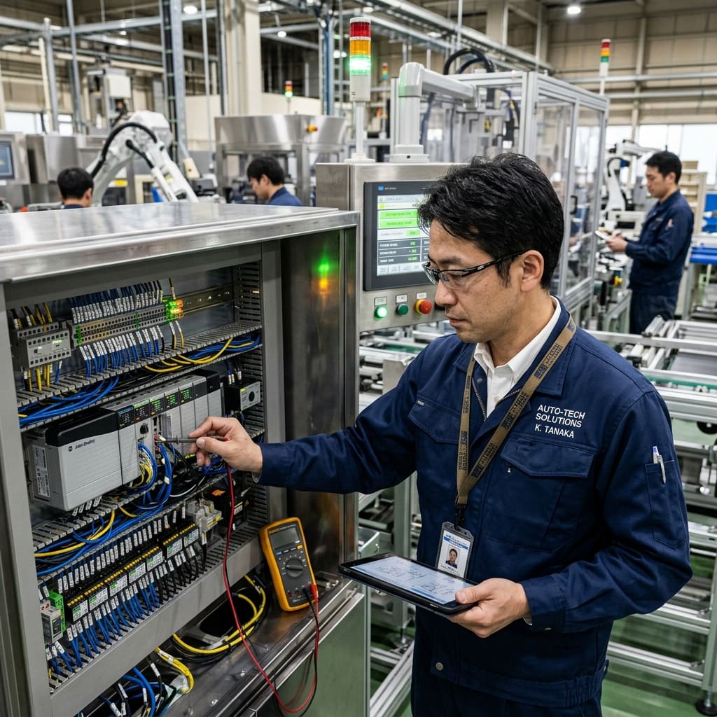 Panel kontrol otomasi industri berbasis PLC